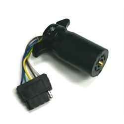 7 Blade Adapter; CONVERTS to 5 prong flat; PACKAGED with Line Card