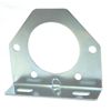 Mounting Bracket - fits 7 Pin plugs; weld/screw to hitch; Black