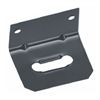 Mounting Bracket - fits 4 Prong plugs; weld/screw to hitch; Black Rust Proof
