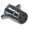 4 Pin Round Plug - Trailer end; Metal; fits with # 30101