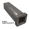 Combo Tube: 1-1/4" square x LENGTH: 12"