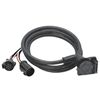 Custom Plug-in 5th Wheel Harness, 90 Degree plug - CORD LENGTH: 9"