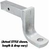 Ballmount Class 3/4 - 2" square; LENGTH: 12" x DROP: 4"; RISE: 3"; CAP: 12K