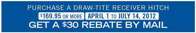 Draw-tite rebate