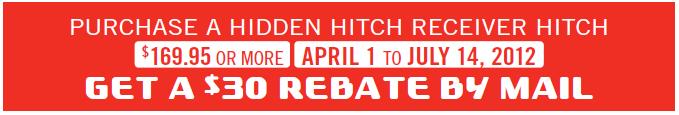 Hidden Hitch Rebate