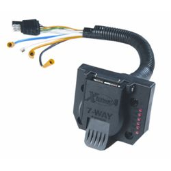 T-Connector Adapter Harness; Convert 4 prong flat to 7 Blade; BULK